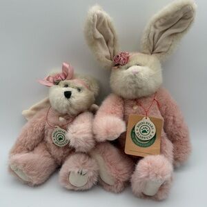 The Boyds Collection Bear & Bunny Set Jointed 1990-1999 The Archive Series NWT